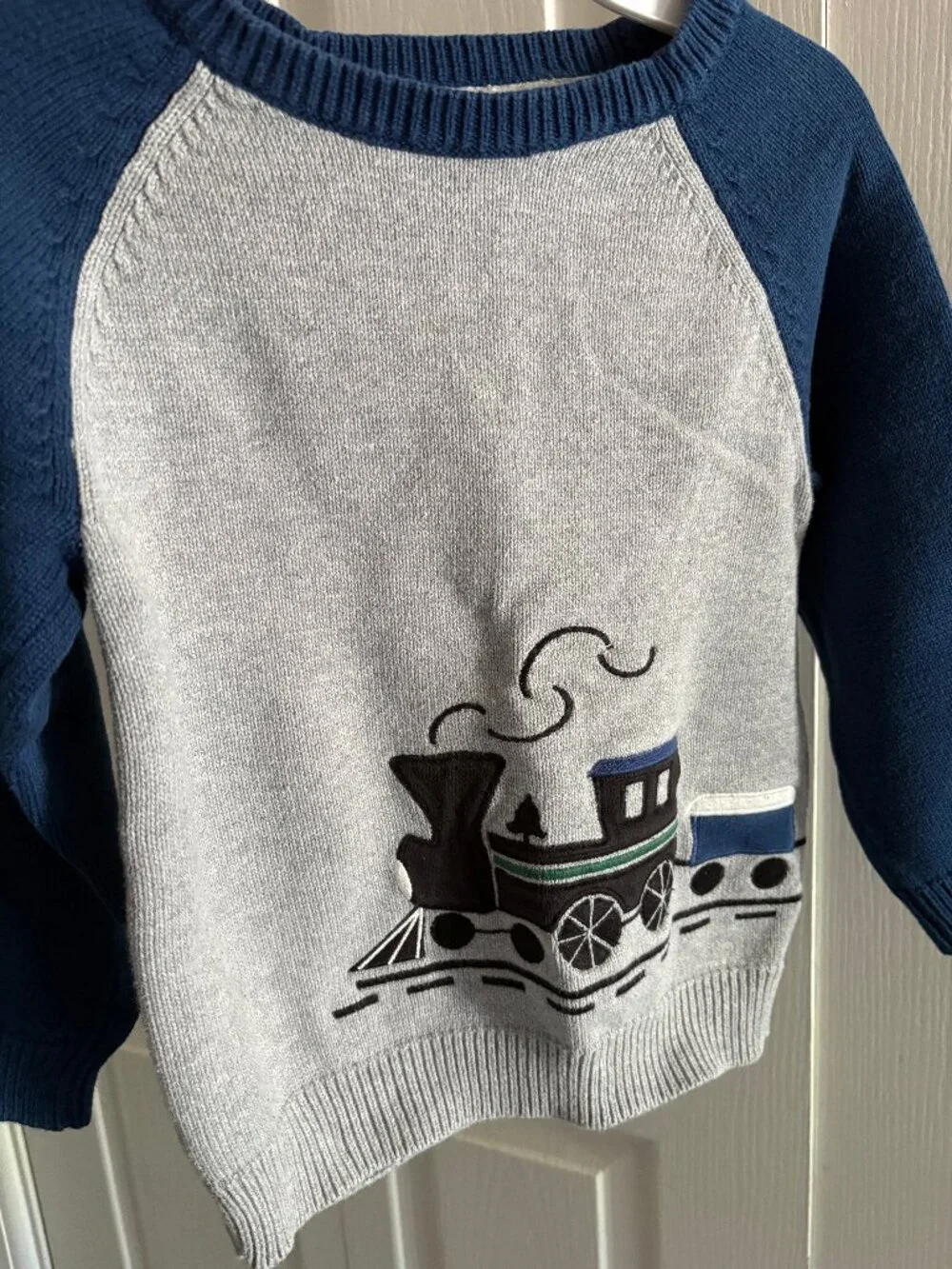 Gymboree 100% cotton train sweater, size 5T